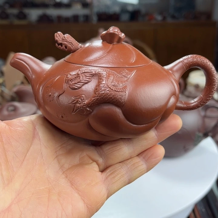 茶壶紫砂紫砂花茶