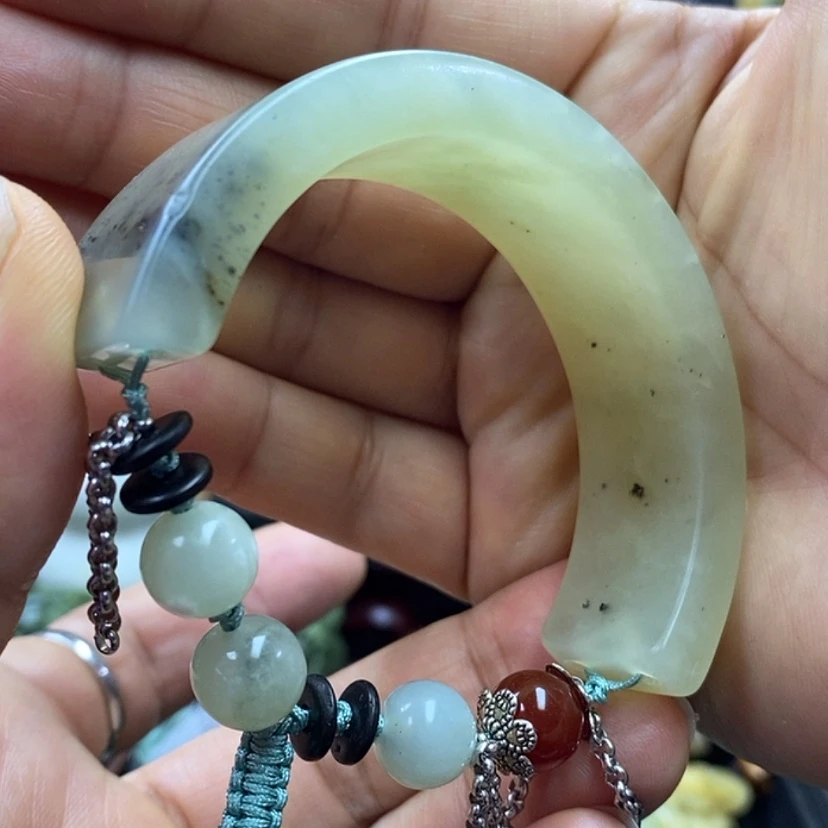 【闪购商品】蛇纹石玉未镶嵌手牌