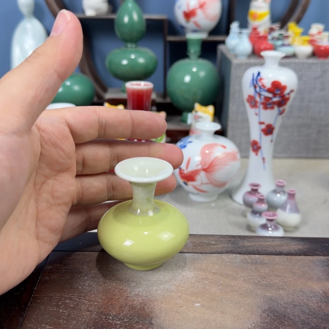 陶瓷手工小花器摆件