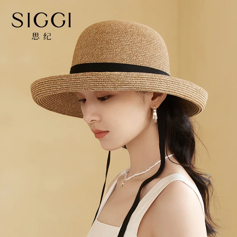 【SIGGI】帽子女草帽夏季防晒海边百搭折叠SI94381帽子