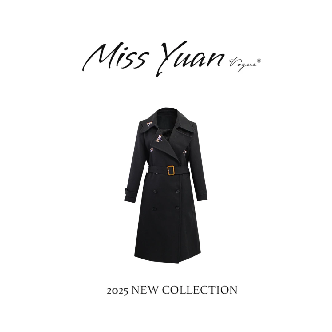 M.Y媛总 2025秋季新款中长款风衣女休闲上衣1LY1310