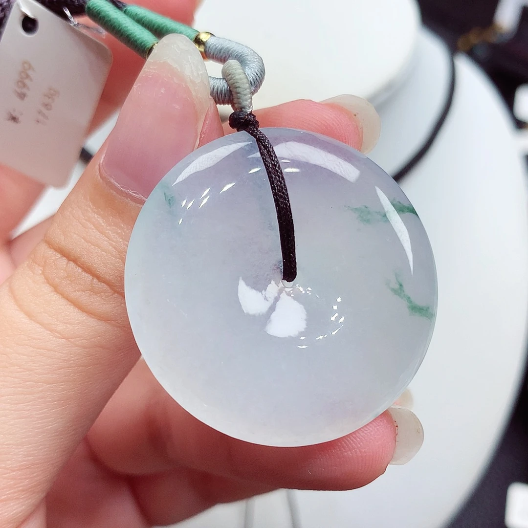翡翠未镶嵌颈饰翡翠56，34.6/6.1