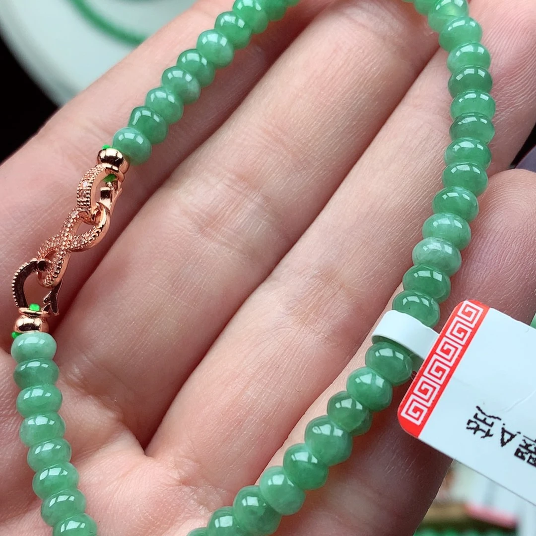 翡翠未镶嵌毛衣链翡翠