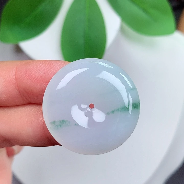 颈饰未镶嵌翡翠平安扣 27x6.1mm