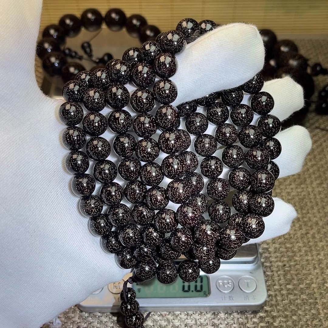 檀香紫檀（小叶紫檀）1.0 108颗 爆星