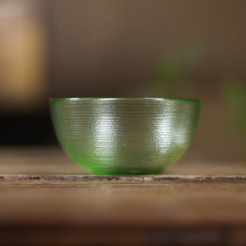 【陶珊居】浅绿螺纹杯（Q7764）