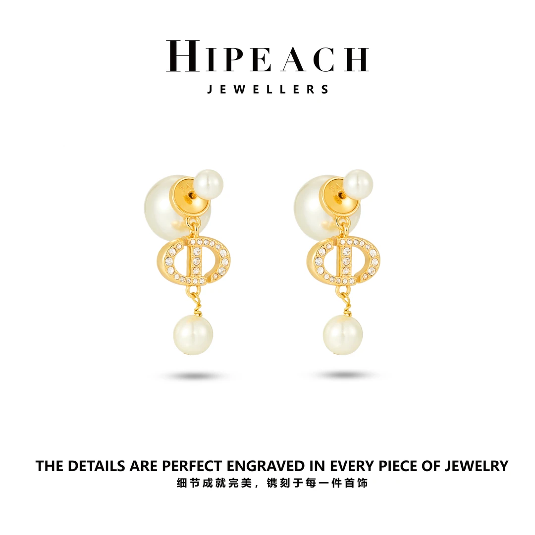 铜合金耳饰   ♠天天♠猪鼻双戴流苏耳环HTW0104