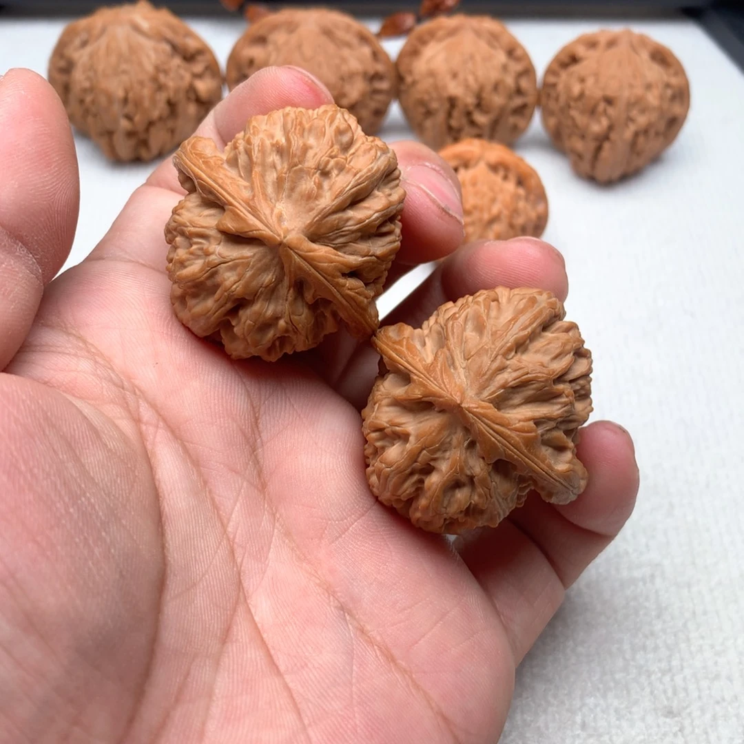 h***u把件文玩核桃39尺三角白