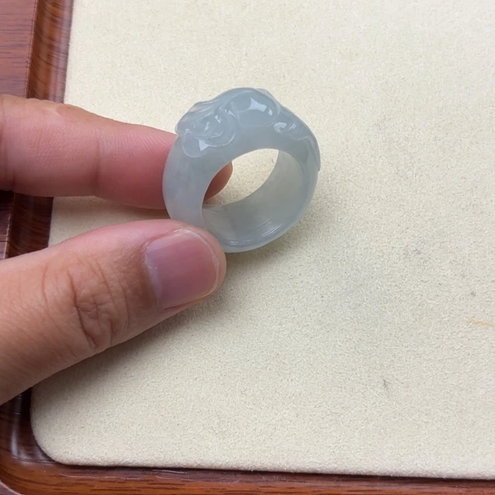 翡翠未镶嵌戒指港码21花戒242