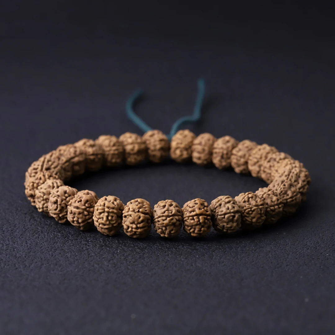 251206-1【六瓣飞碟树王】精配南瓜双龙纹小金刚菩提单圈文玩手串