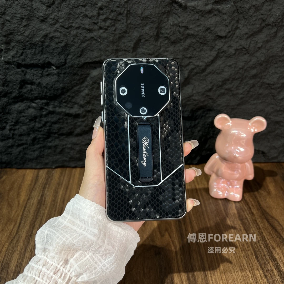 适用于华为Mate60RS手机壳支架新款mate60pro保护套非凡大师真皮