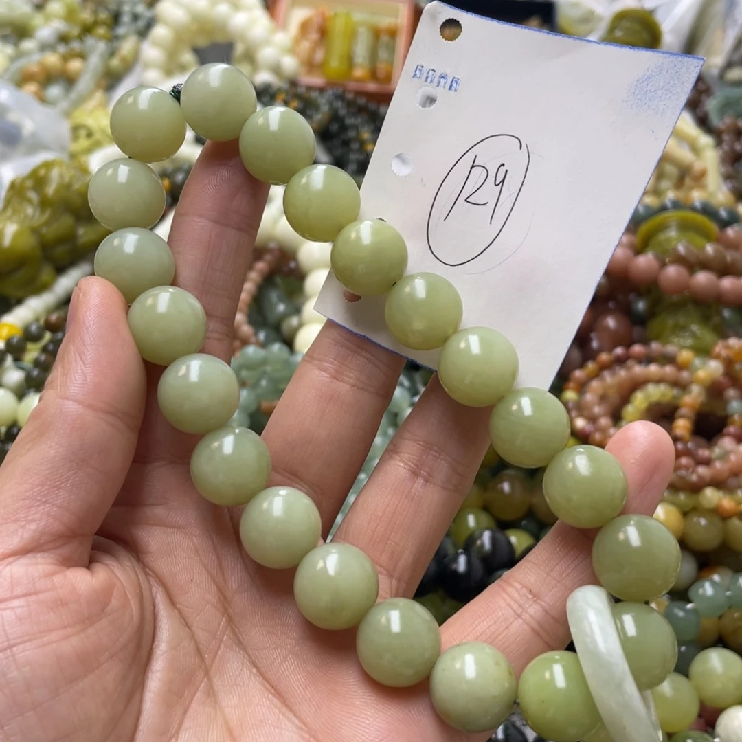 蛇纹石玉手链未镶嵌