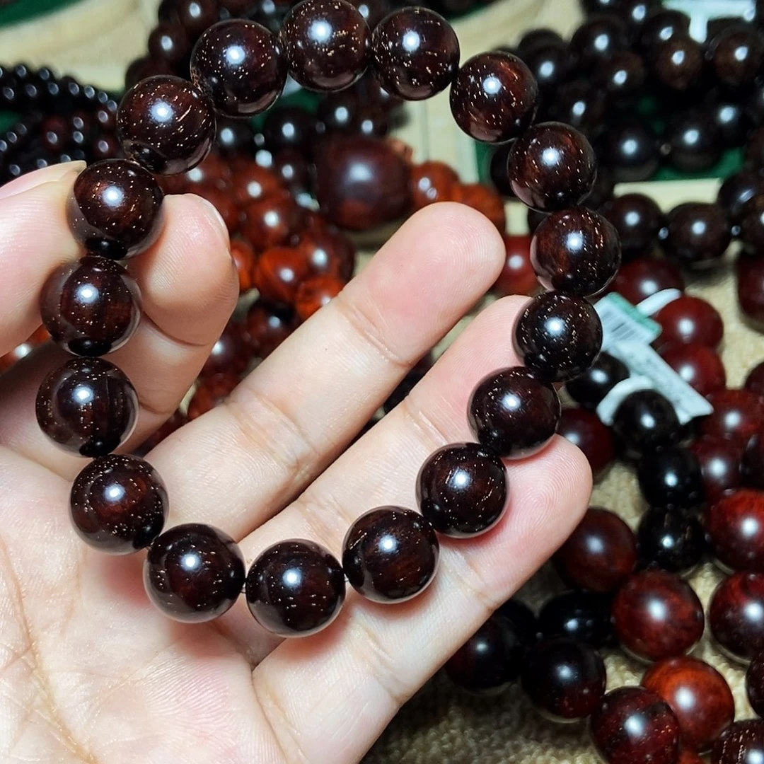 手串/手链小叶紫檀1.2多金星