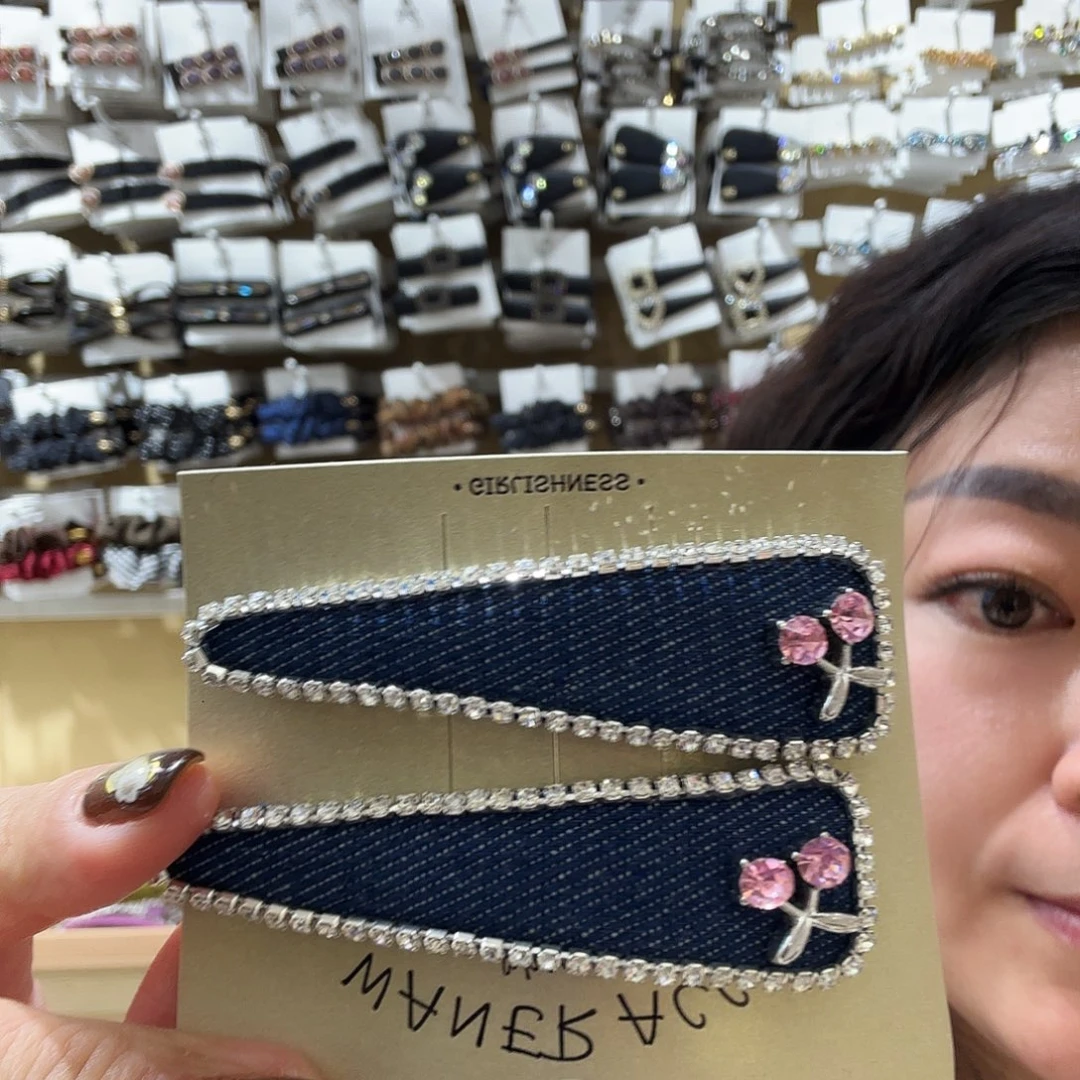 非金属牛仔满钻掰掰