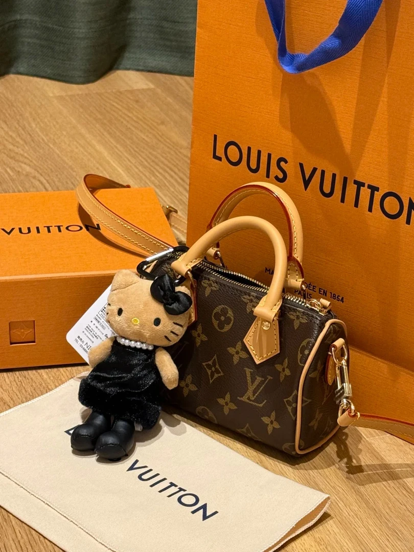95新 LouisVuitton/路易威登 speedy nano新款老花/98/优选