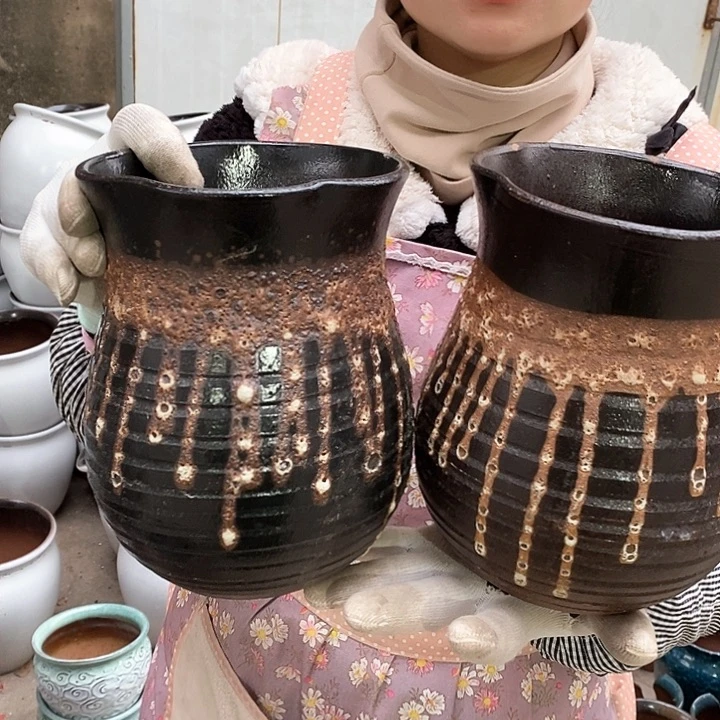 紫砂花盆瑕疵口15高20