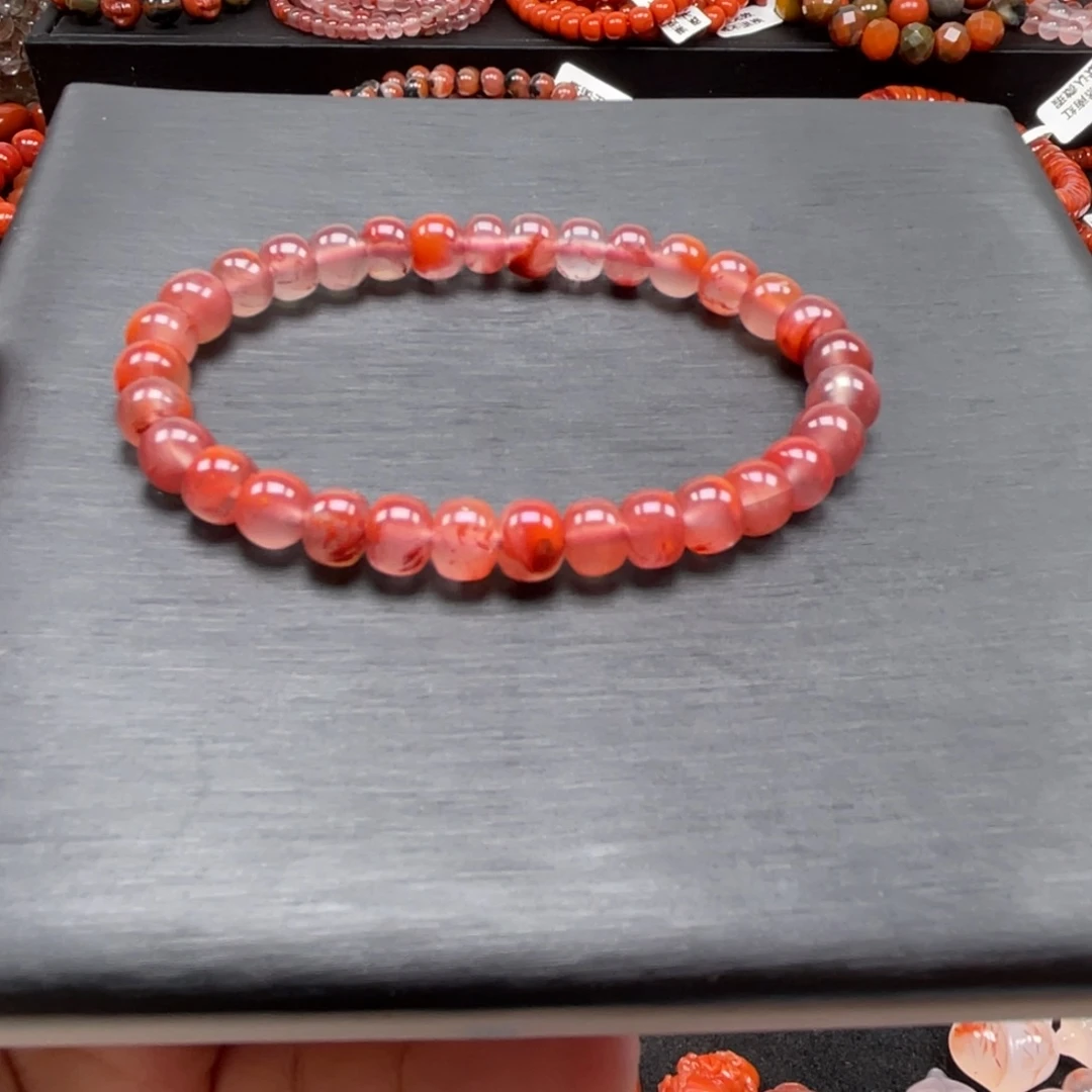 未镶嵌南红冰飘老型南红玛瑙