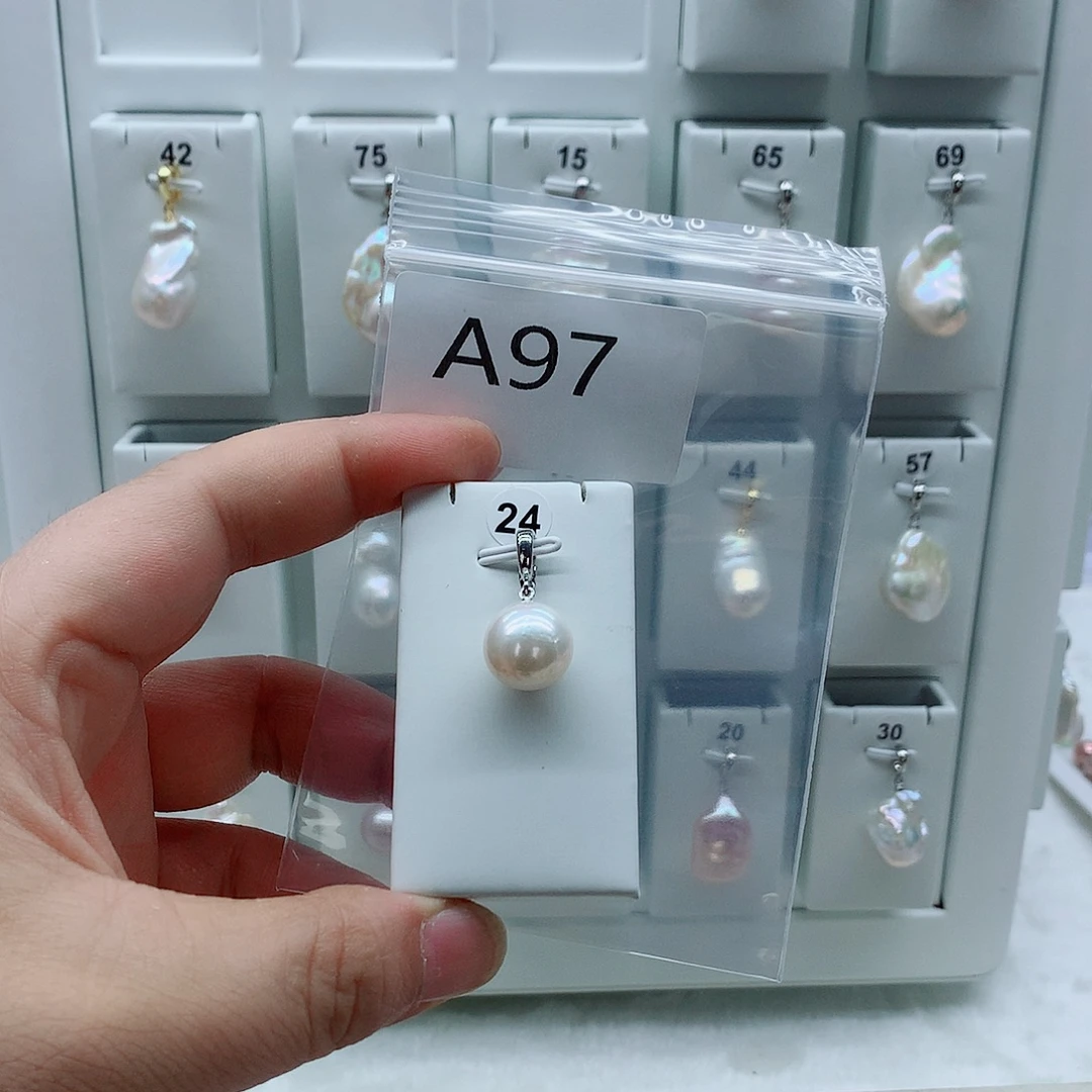 合金淡水珍珠吊坠(不含链)