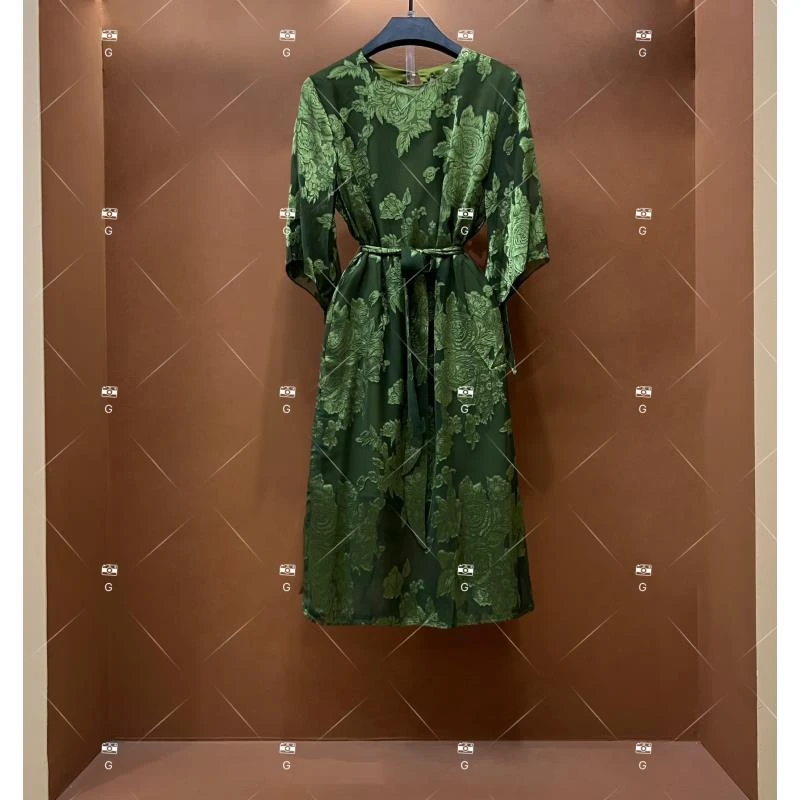 【M】春夏丨设计师轻奢法式印花女士连衣裙 220222