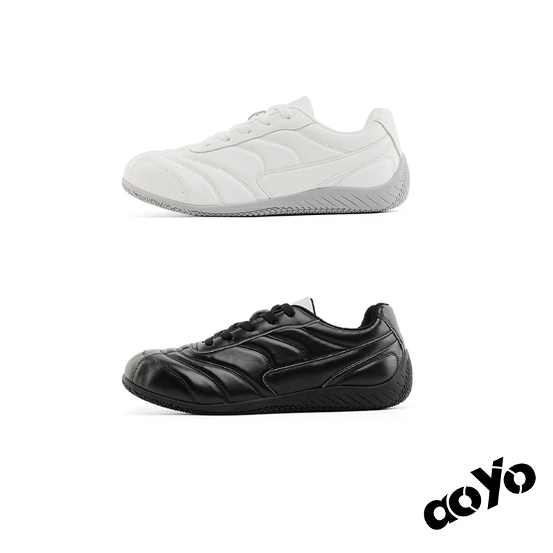 aoyo复古美式SHUTTTLE赛车鞋低帮德训鞋纯色潮鞋秋季百搭休闲板鞋