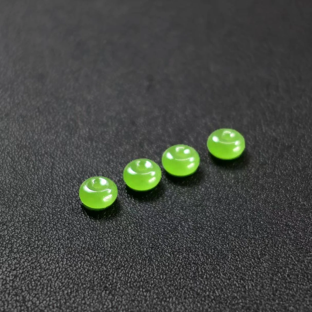 【散珠批发】w3268苹果绿算盘8*4mm*30颗