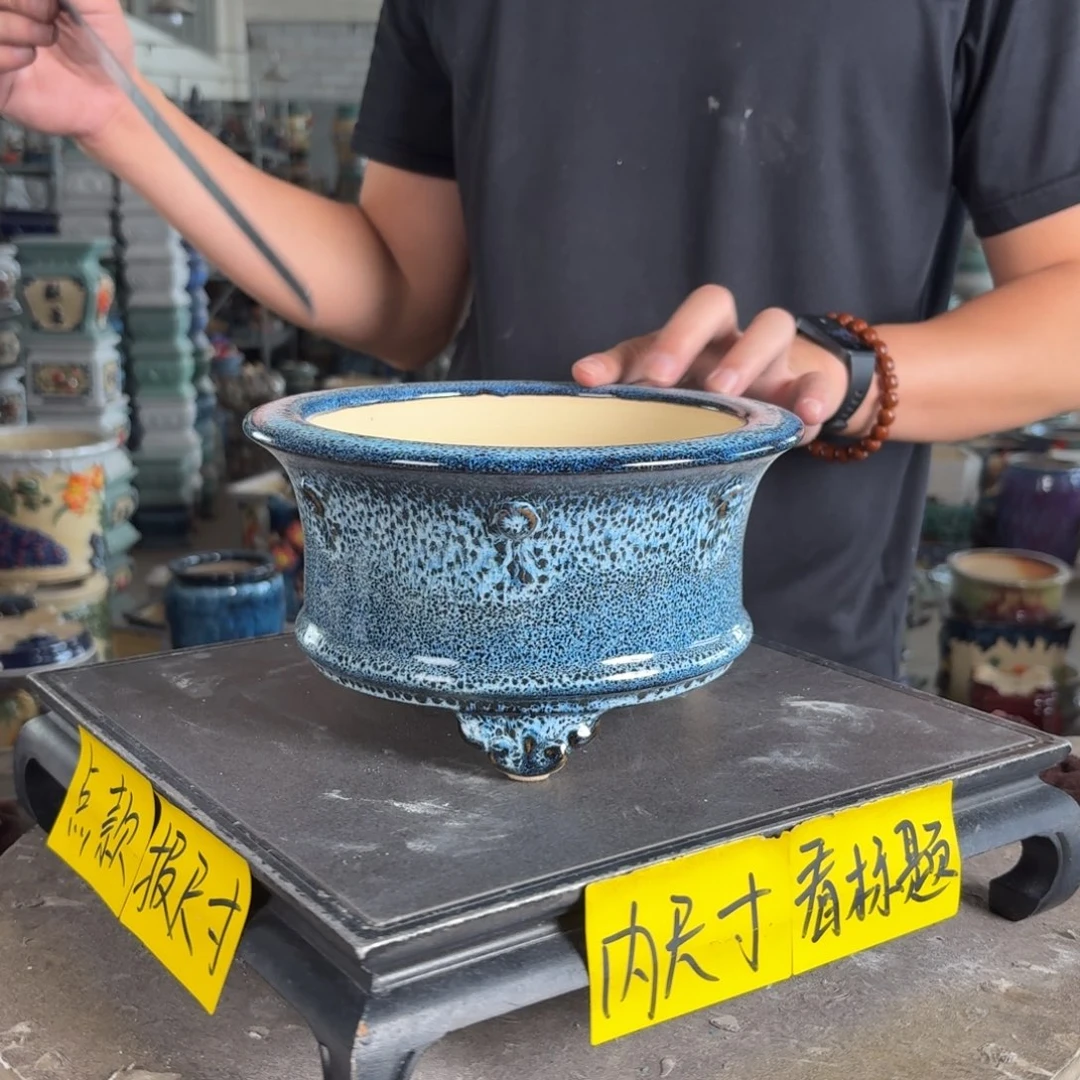 一风堂石湾花盆。内口16.5*8