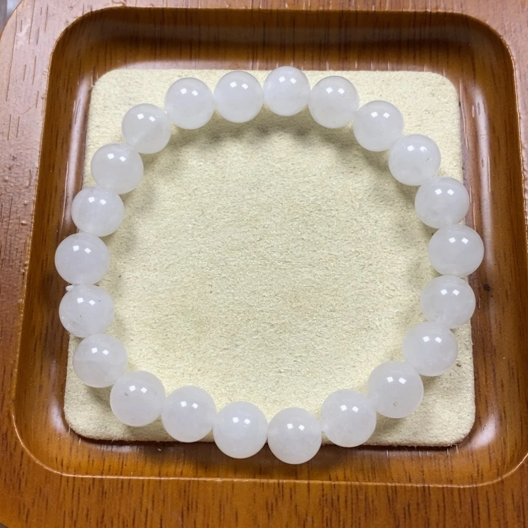 水晶戒指银S925镶嵌白幽灵