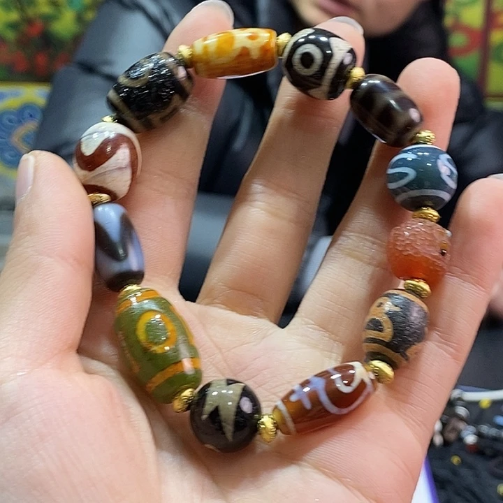 玛瑙/玉髓手串合金255