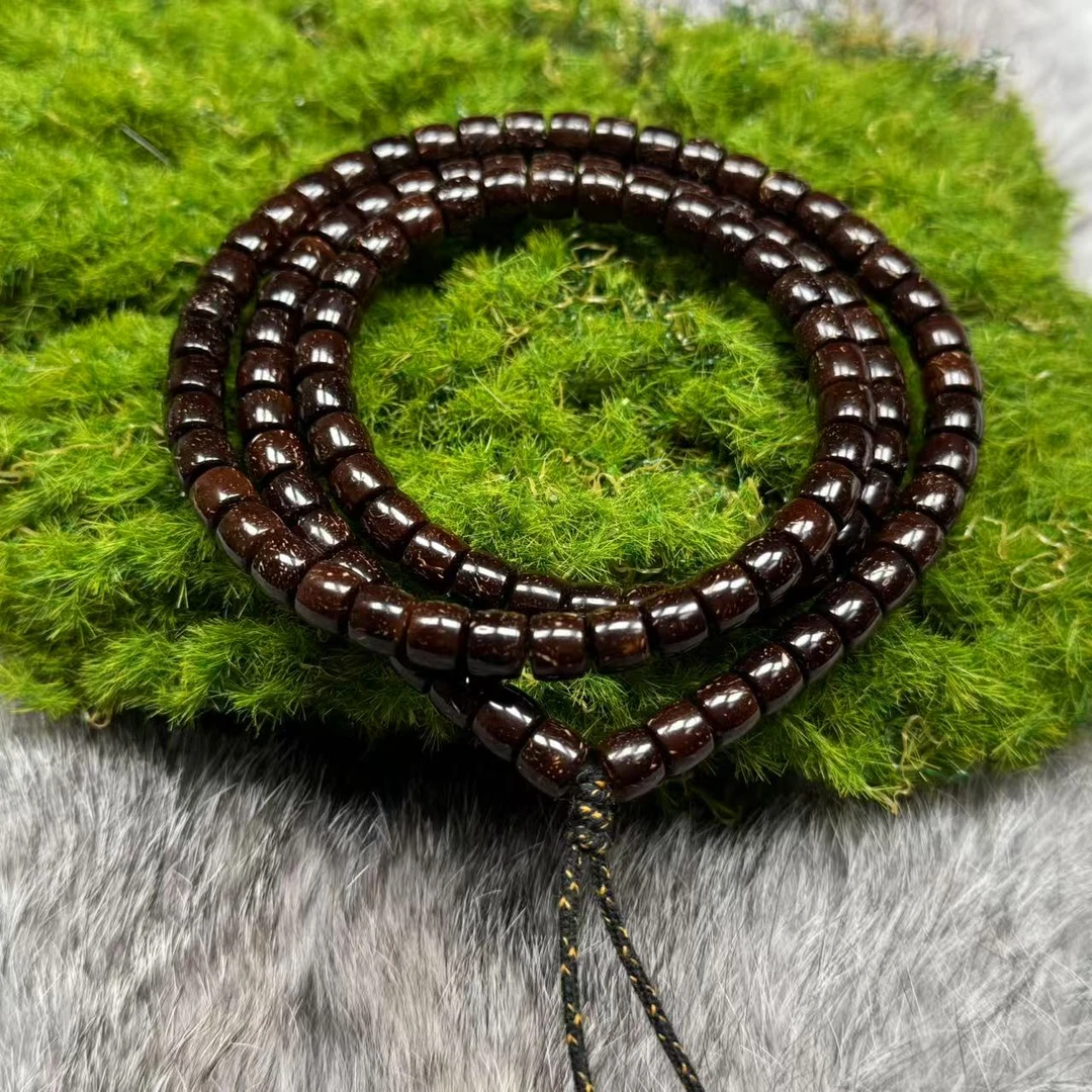 尺寸7*6mm左右椰蒂原生态直切多圈一条《小鱼文玩》J100