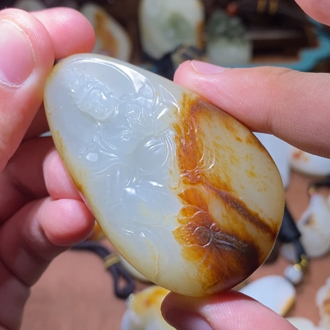 和田玉未镶嵌颈饰用****7