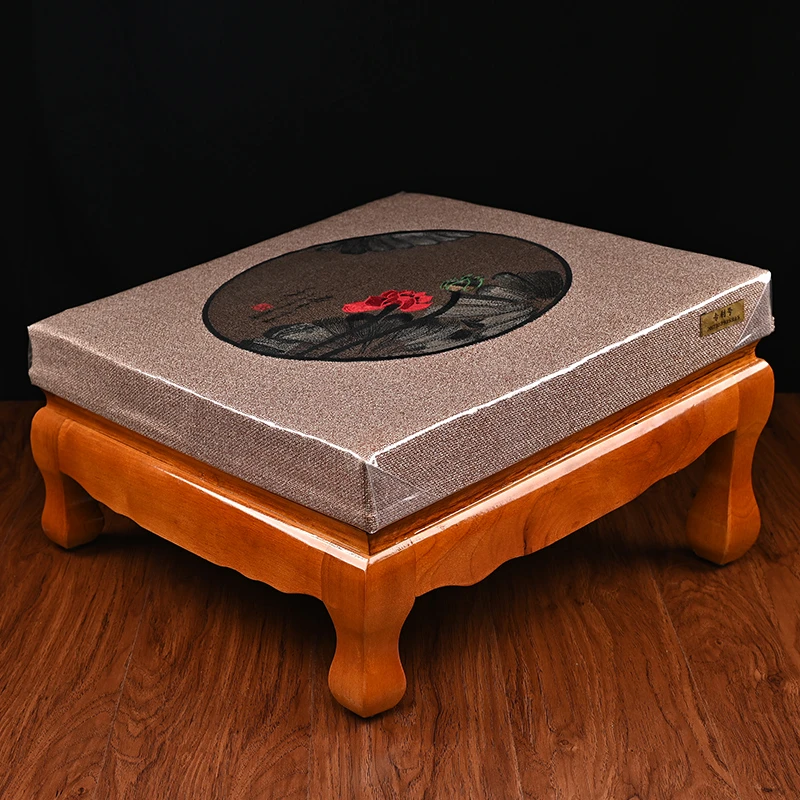 家用蒲团拜垫荷花图案跪垫坐垫