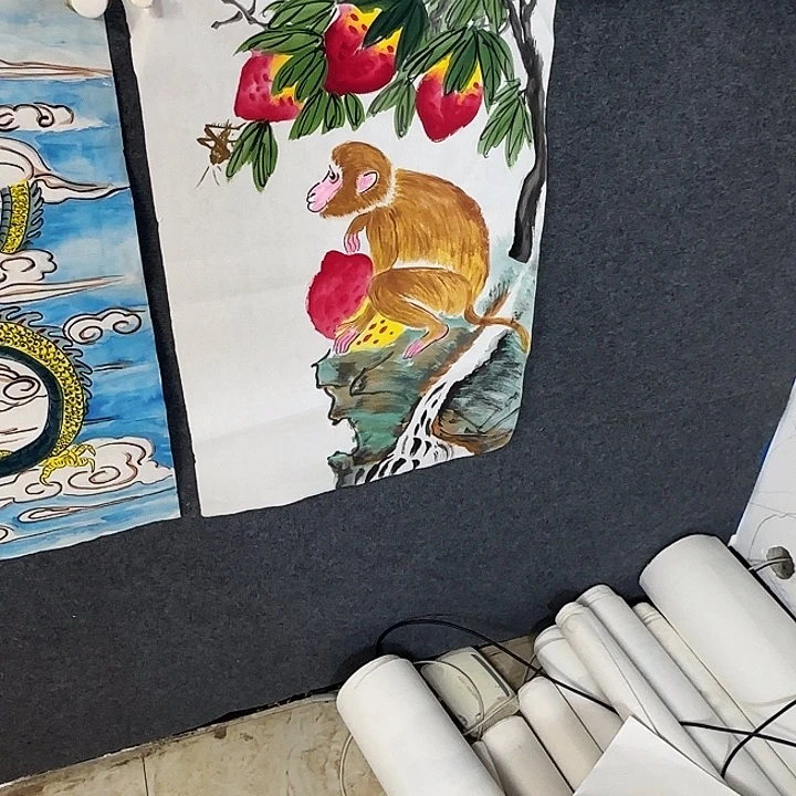 国画国画花鸟画作品