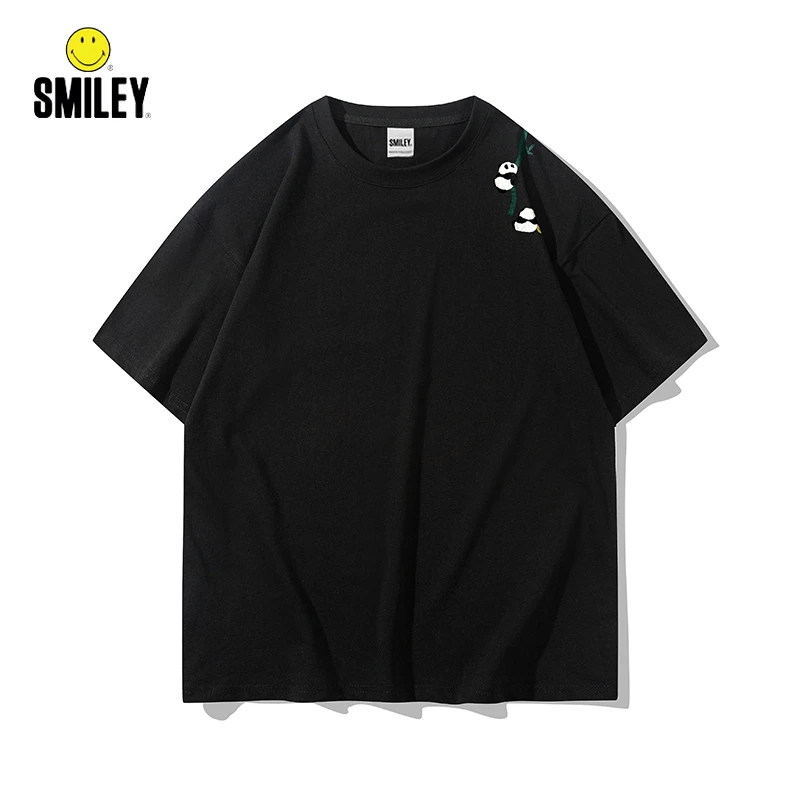 SMILEY短袖夏季青少年新款2025纯棉半袖大码体恤男士宽松专场