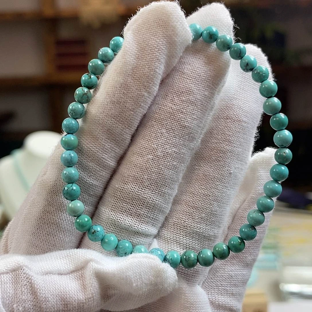 绿松石A15米珠卡4+未镶嵌