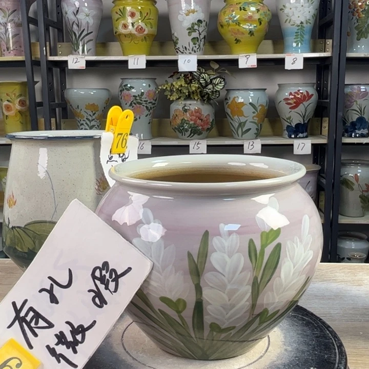 罐1tc景德镇陶瓷花盆