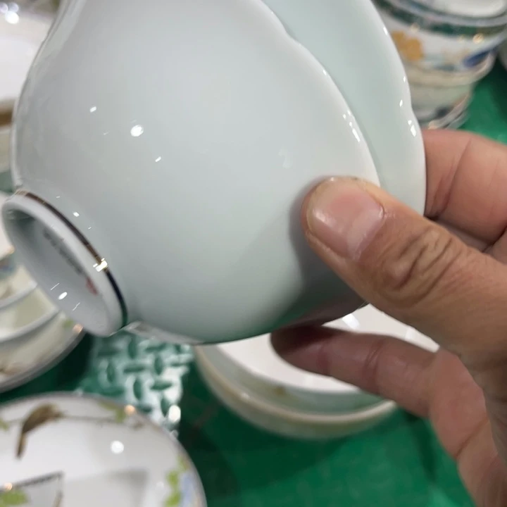 书***鱼瓷片碗二个微瑕微瑕