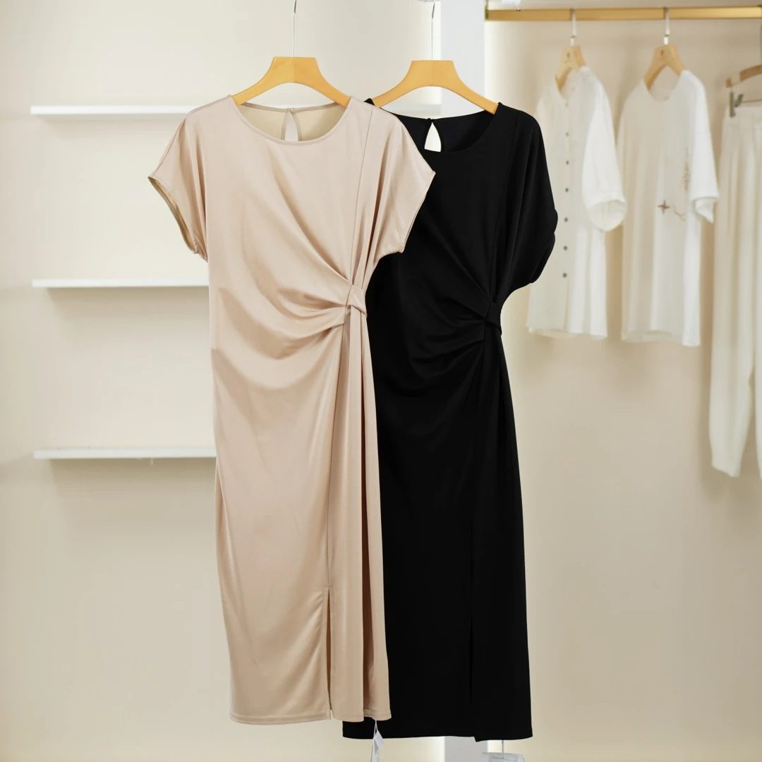 麦迪尚品【设计师】5052509 夏季收腰气质连衣裙品牌撤柜女装折扣