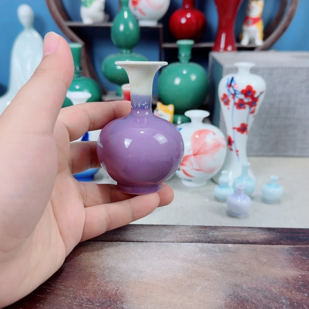 陶瓷手工小花器摆件