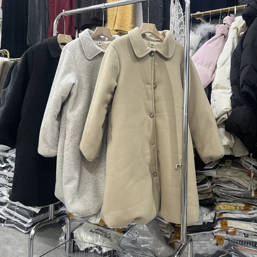 孕产妇三层加厚保暖花苞裙中长款外穿家居服冬季甜美睡衣