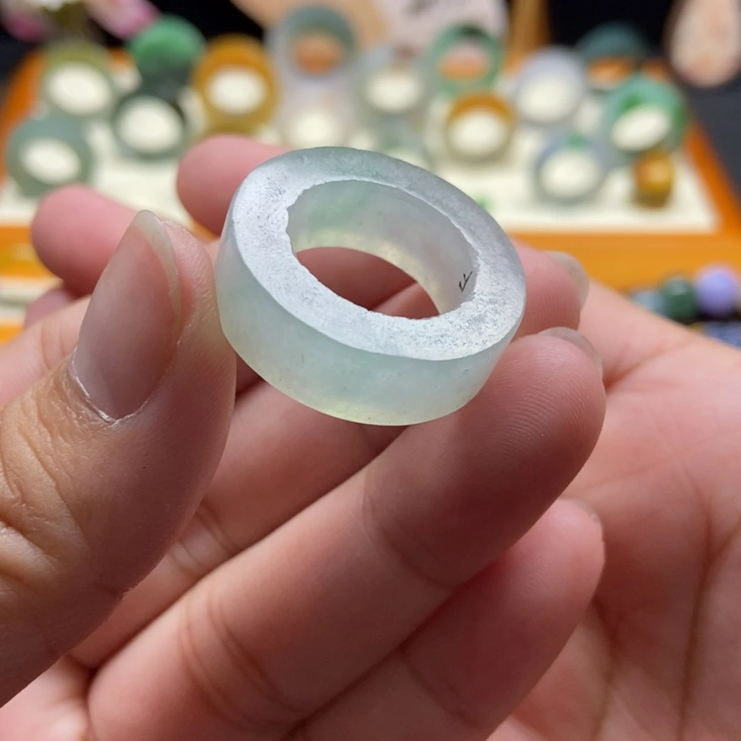 定制翡翠翡翠12-15号宽版未镶嵌