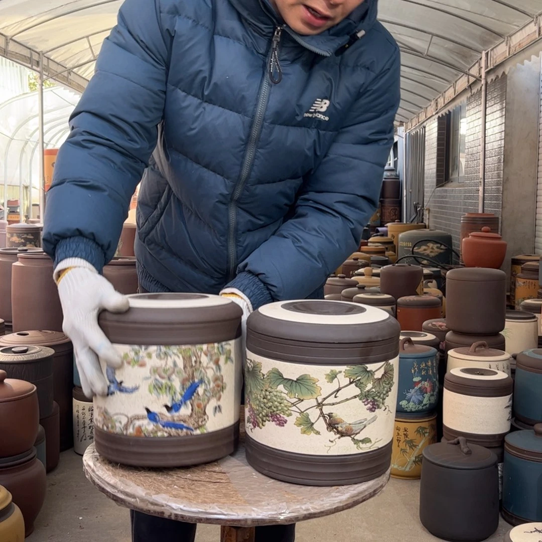 紫砂茶叶罐8 饼茶叶罐