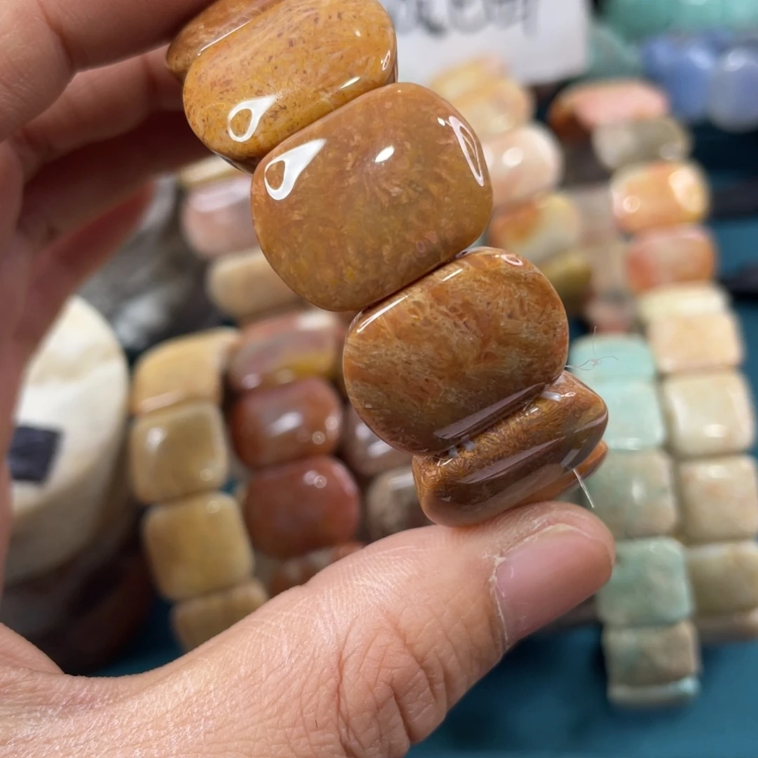 未镶嵌手镯硅化玉