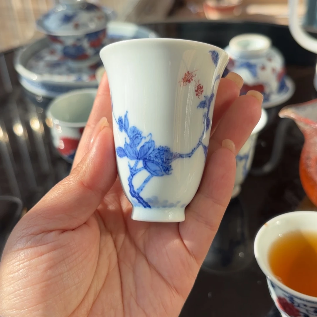 陶微瑕青花手绘杯杯杯杯