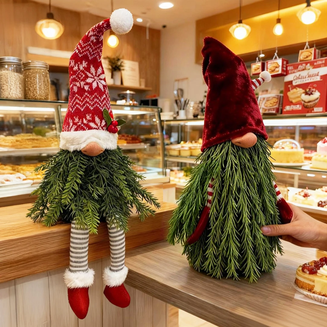 2025圣诞节耶诞装饰平安夜礼物商场小型圣诞老人桌面摆件氛围布置
