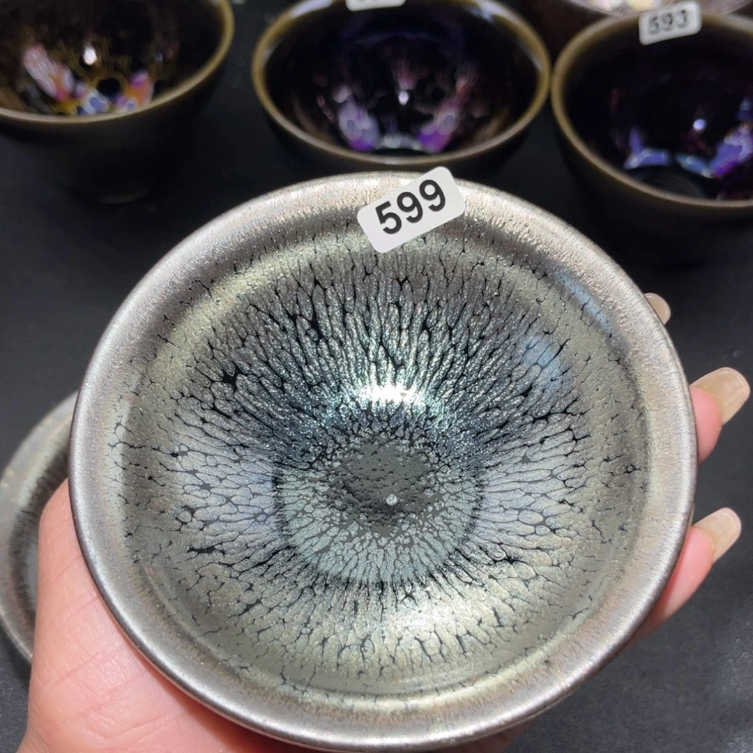 斌***茶盏599 建盏单盏放大漏…………
