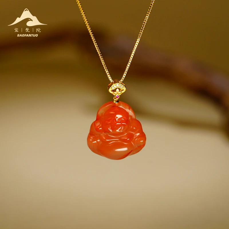宝梵陀南红佛公吊坠【扣肉推荐】0157
