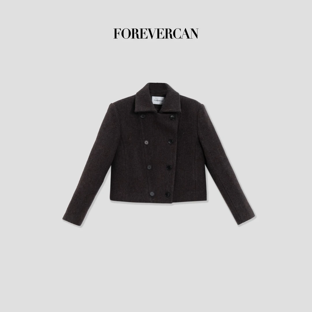 FOREVERCAN"伦敦绅士''客定100美利诺羊毛呢短款西装外套SC22549