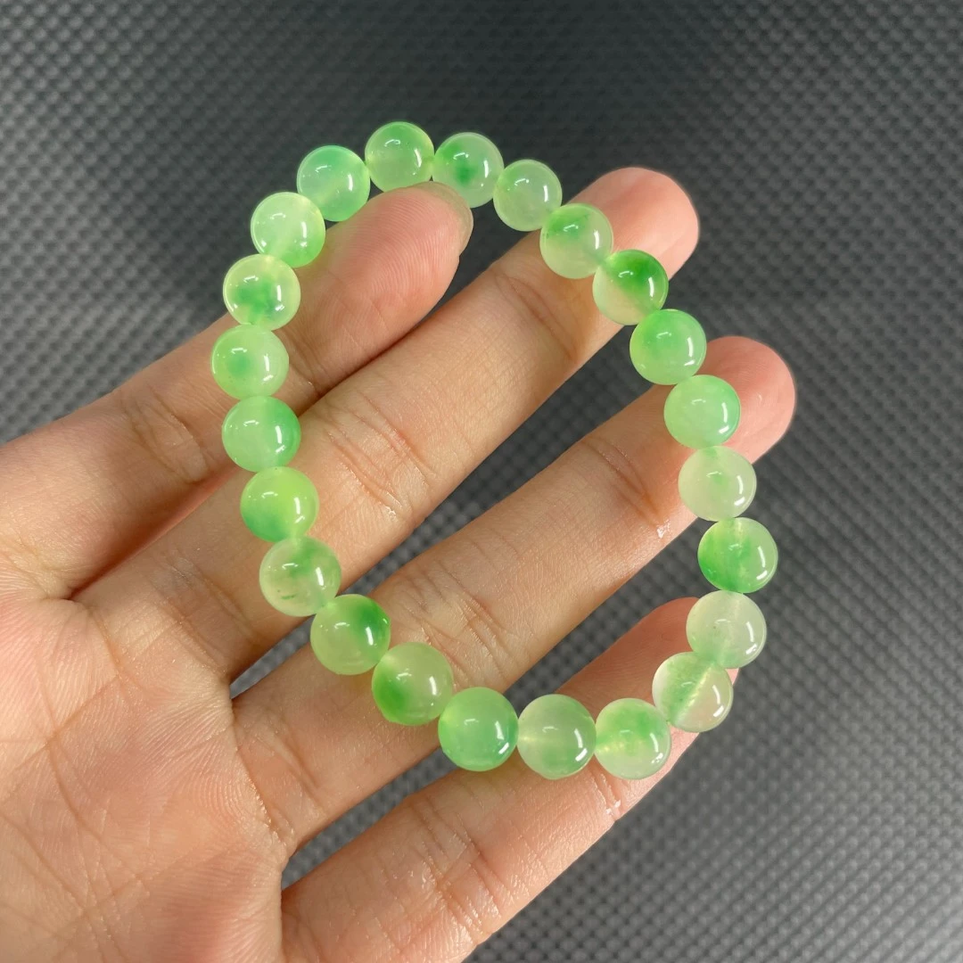 【小杨严选】C266绿飘花手串8m时尚百搭妈妈女款