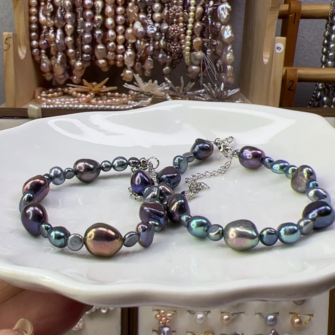 淡水珍珠合金手绳