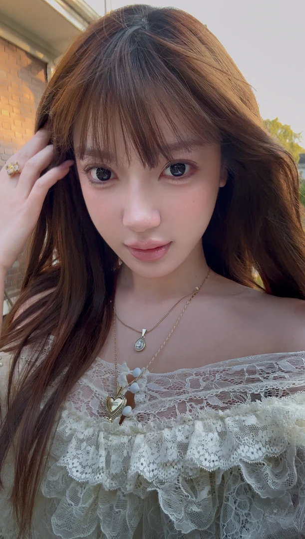 合金项链 亚历山的天使之心 中古项链